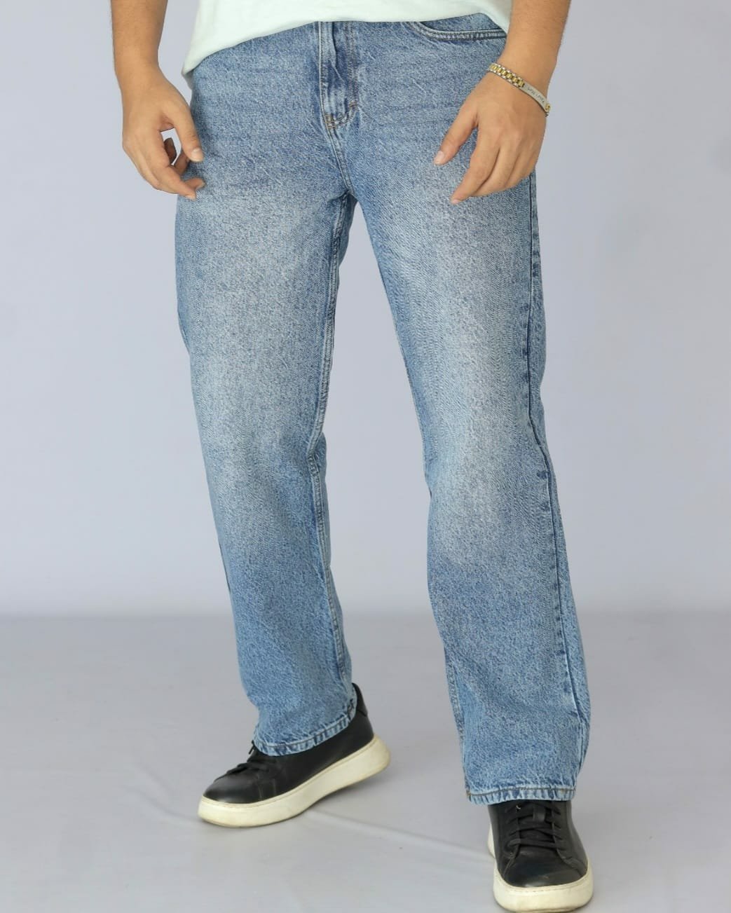 22 Premium Semi Baggy Denim Pant - Image 1