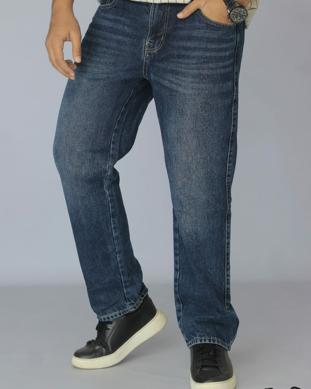 deep Premium Semi Baggy Denim Pant - Image 1